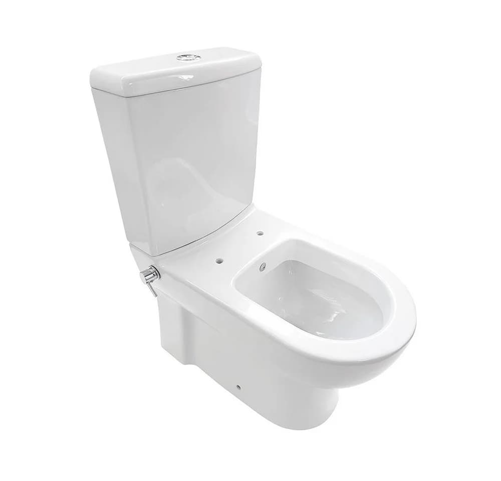 Belvit Tiefspül-WC BV-SW2001 KomplettSet Stand-WC Taharet Weiß - Bild 5
