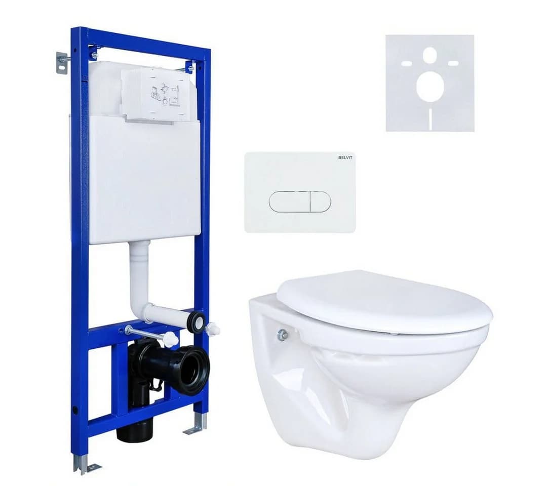 Belvit Tiefspül-WC Komplett Set Spülrandlos - Bild 2