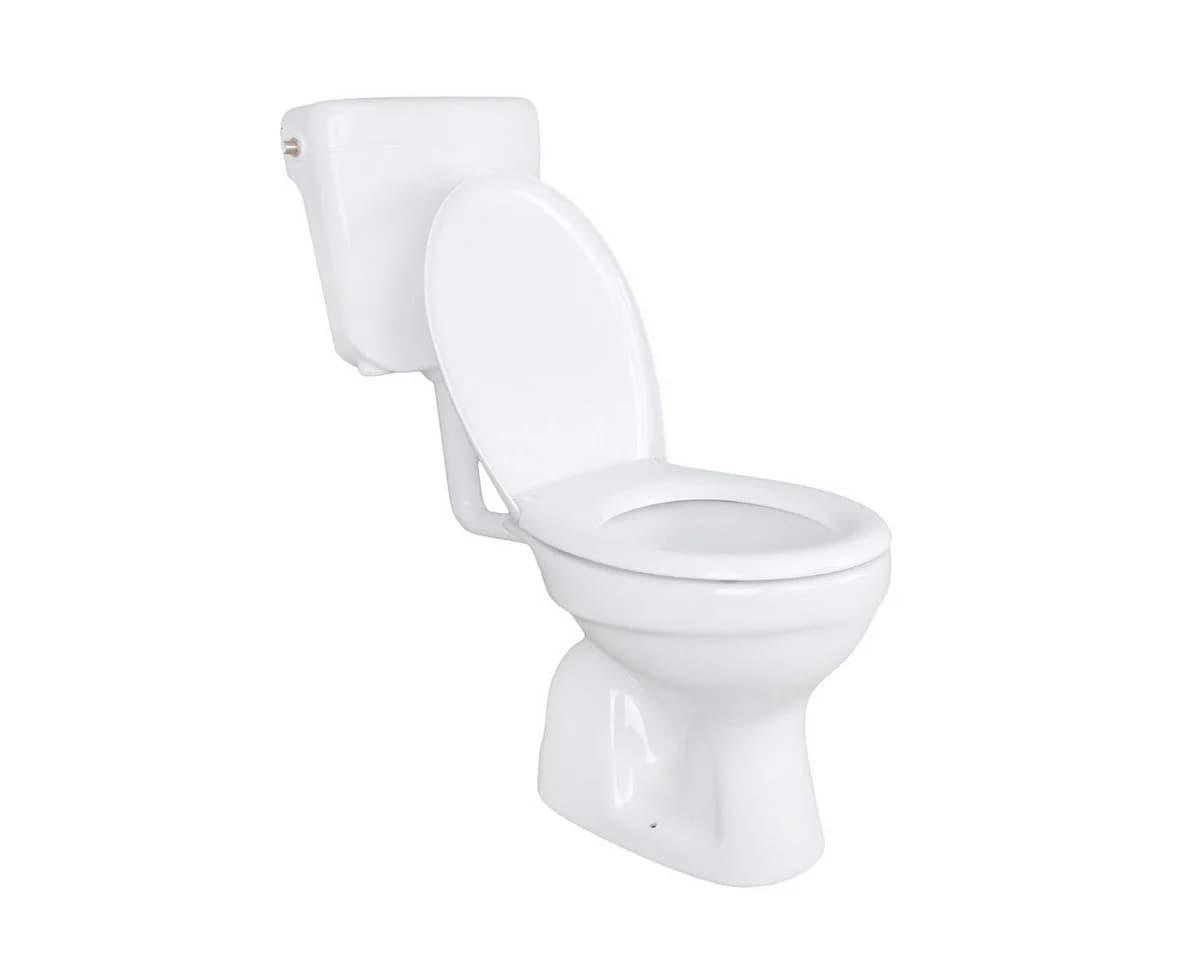 Belvit Tiefspül-WC Komplettset Stand WC Weiß Softclose
