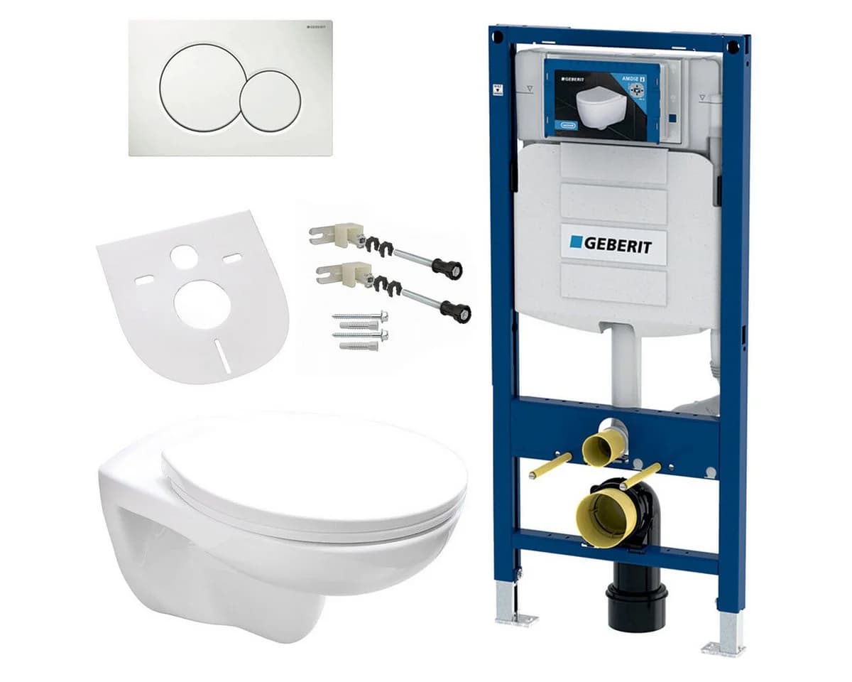 Geberit Duofix WC-Komplettset Spülrandlos UP320 Softclose Weiß - Bild 2