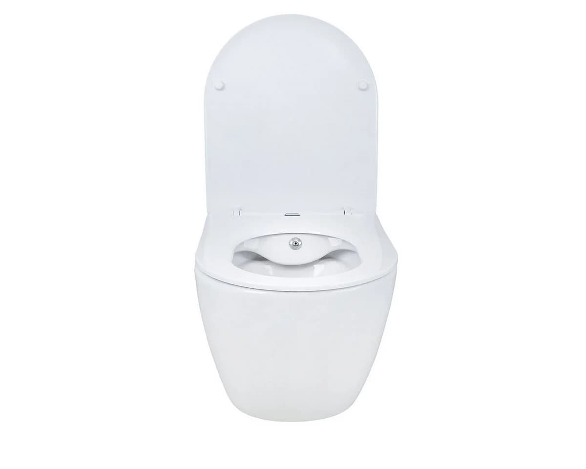 GEBERIT Tiefspül-WC Komplettset Spülrandlos Weiß mit Taharet - Bild 4