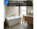 Belvit Badewanne Acryl Eckbadewanne Oval Freistehend Bild 4