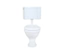 Belvit Tiefspül-WC BV-SW5001+BV-AP2001-SET Stand WC Set Weiß mit waagerechtem Abgang Softclose WC Bild 1