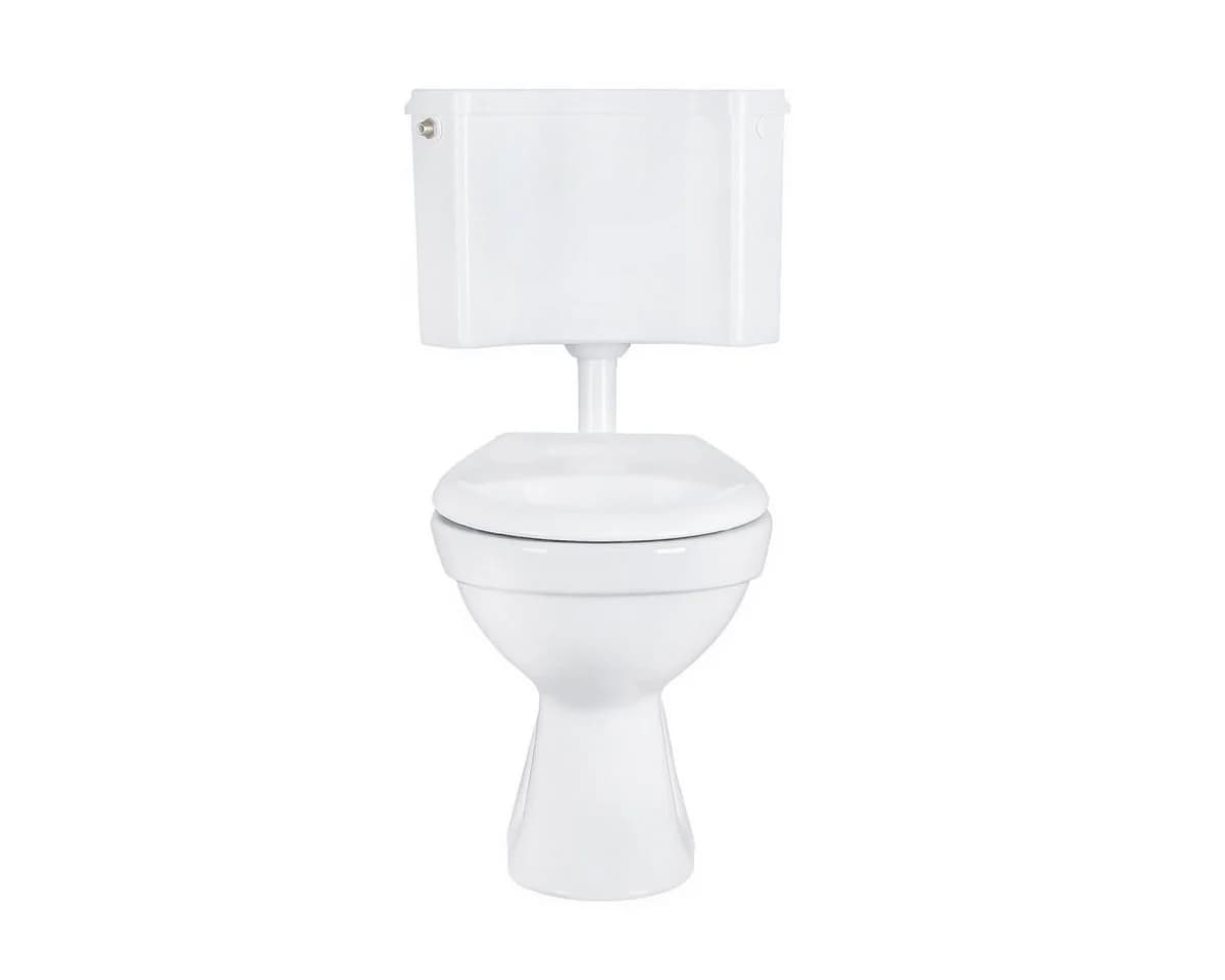 Belvit Tiefspül-WC BV-SW4001-T+BV-AP2001-SET, WC Set Taharet Bodenabgang mit Bidet Funktion, Softclose