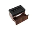 Belvit Waschtischunterschrank TRIONA 80 cm 1 Schublade Grifflos Wenge Bild 1
