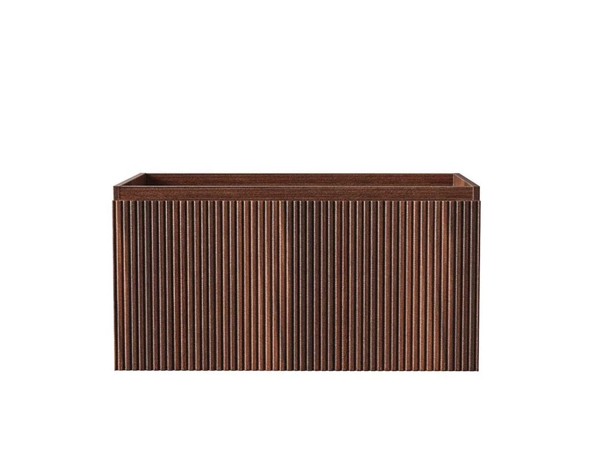 Belvit Waschtischunterschrank TRIONA 80 cm 1 Schublade Grifflos Wenge - Bild 2