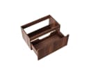 Belvit Waschtischunterschrank TRIONA 80 cm 1 Schublade Grifflos Wenge Bild 3