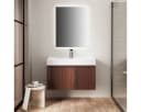 Belvit Waschtischunterschrank TRIONA 80 cm 1 Schublade Grifflos Wenge Bild 5