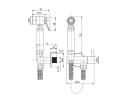 Belvit Bidetarmatur BV-BA3729 Matt-Schwarz mit Handbrause Bild 1