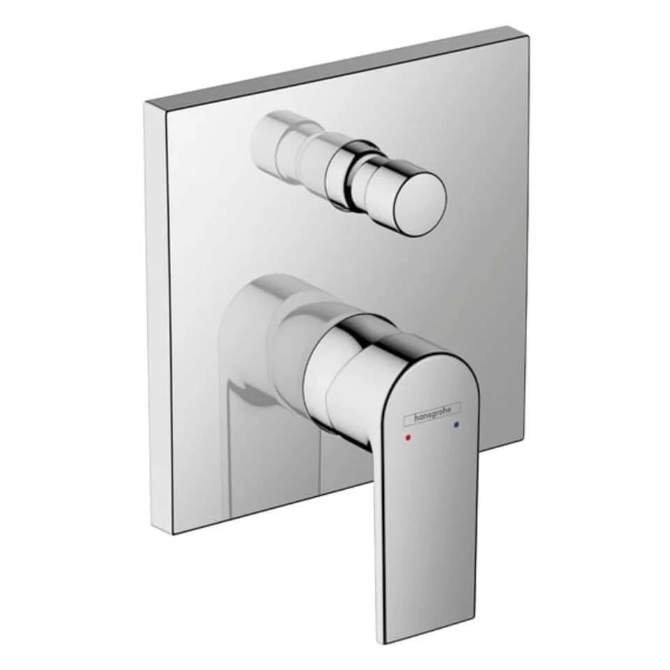 Belvit Duscharmatur Duschset Chrom & Matt-Schwarz Hansgrohe Unterputz-Wannenmischer - Bild 5