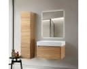Belvit Aufsatzwaschbecken 80 cm Weiß Matt Mineralguss Modern Bild 3