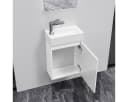 Belvit Badmöbel-Set 40 cm mit Spiegel und Waschbecken Bild 1