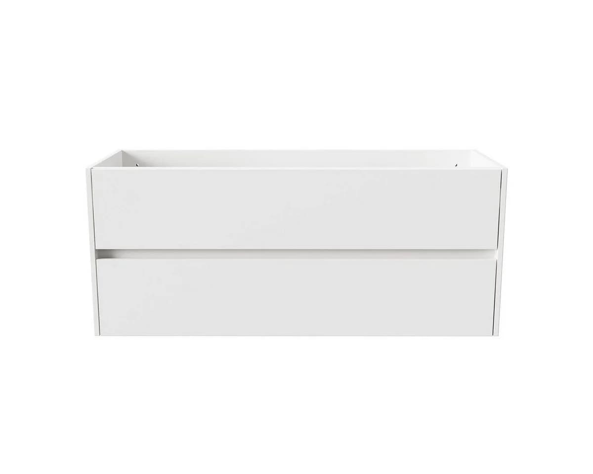Belvit Waschbeckenschrank Drava 120 cm Weiß Hochglanz mit 2 Softclose-Schubladen - Bild 2