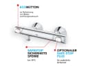 Grohe Precision Flow Duscharmatur Thermostat mit Regendusche und Handbrause Bild 3