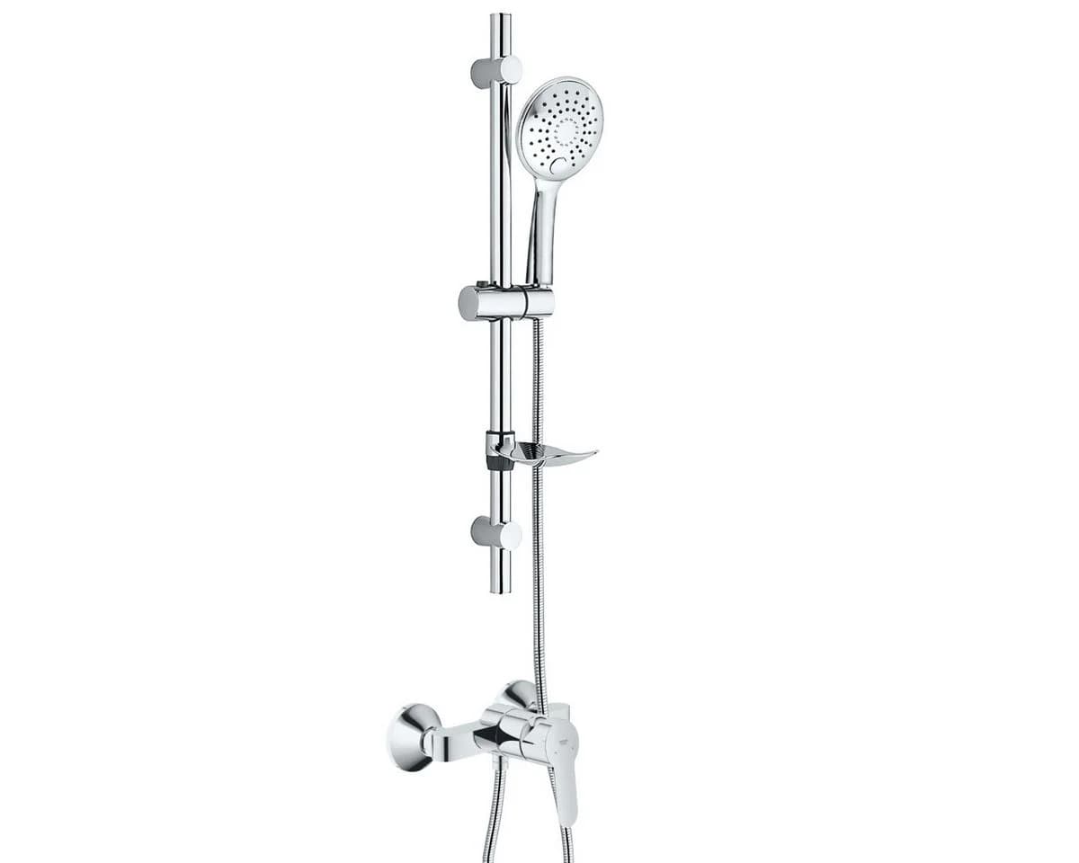 Grohe Duscharmatur BauEdge Duschsystem Einhandarmatur Chrom - Bild 5