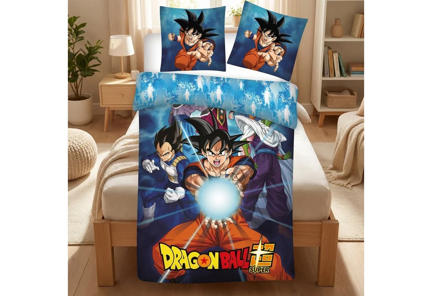 Aymax sprl Dragon Ball Z Bettwäsche 140x200 cm + Kissenbezug 63x63 cm
