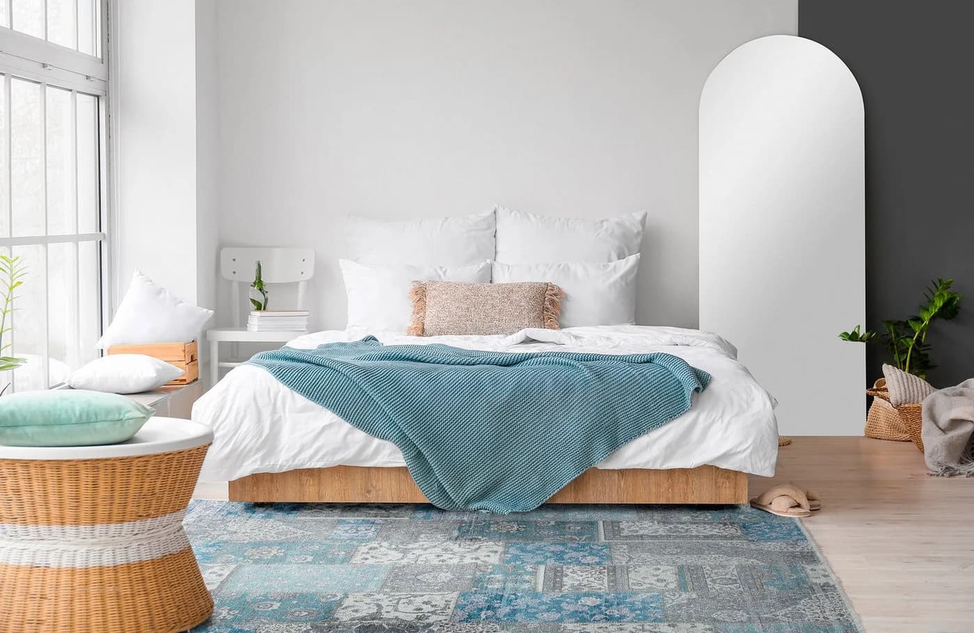 Tesso Living Designteppich MICHELE Vintage Look Bunt Patchwork