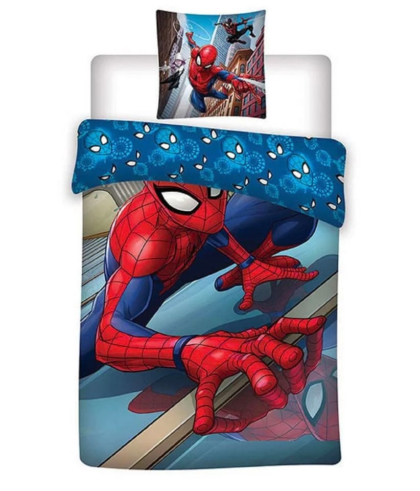 AY!Max Bettwäsche Spiderman 100% Baumwolle