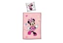 Familando Kinderbettwäsche Disney Minnie Maus Rosa Biber 2-teilig Bild 1