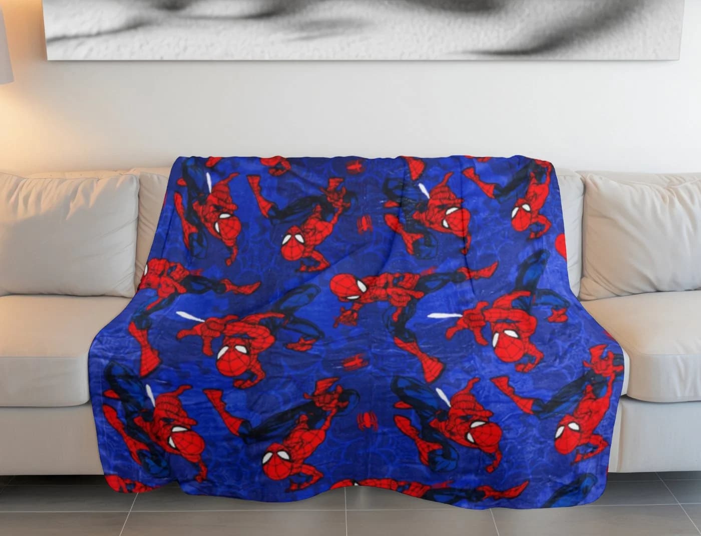 Spiderman Flanelldecke 110x150 cm