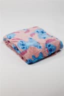 Lilo & Stitch Wohndecke Set 180x200 cm Flanell mit Mütze Bild 3