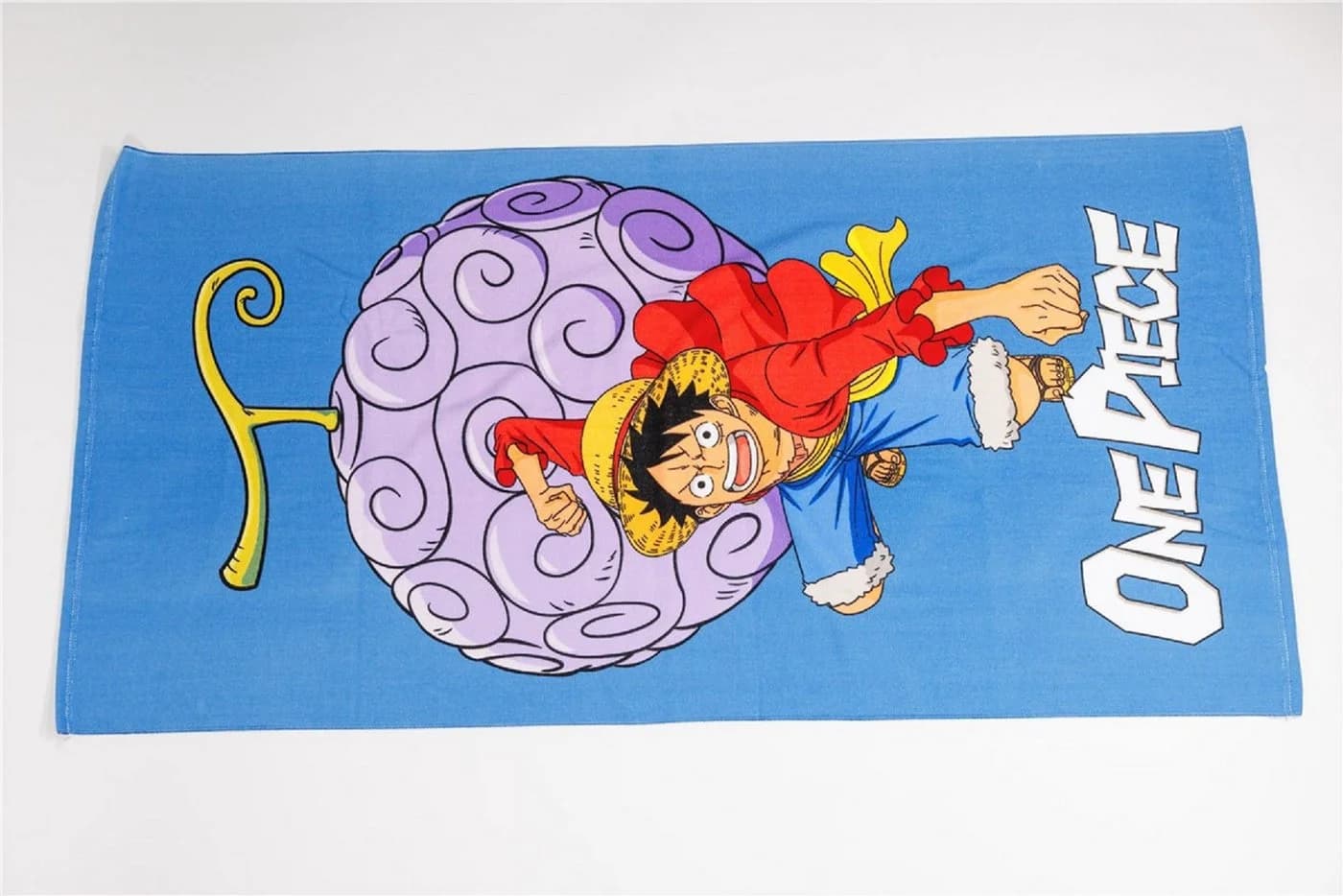 One Piece Anime Strandtuch Liegetuch 70x140 cm Blau