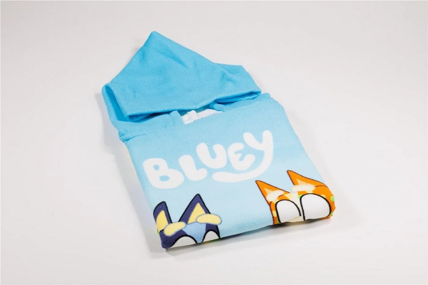 Bluey Badeponcho für Kinder – Kapuzenponcho aus weichem Polyester