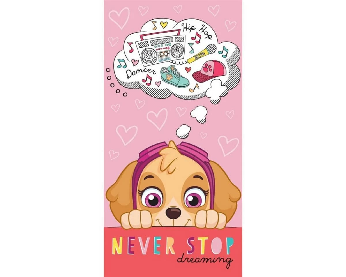 PAW PATROL Strandtuch Handtuch Weich Kinderhandtuch Rosa - Bild 2