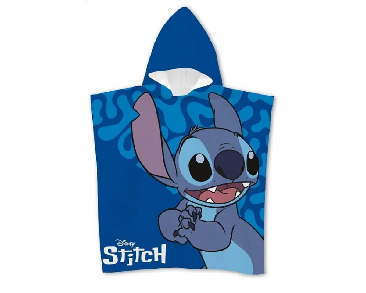 Lilo & Stitch Kinder Badeponcho mit Kapuze Polyester - Bild 2