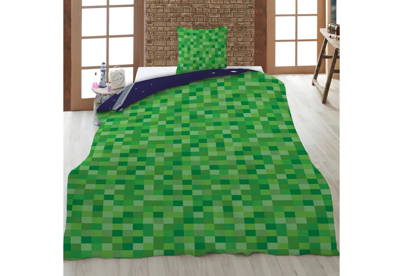 AY!Max Kinderbettwäsche Minecraft Wende Set 2 tlg. Bunt - Bild 4