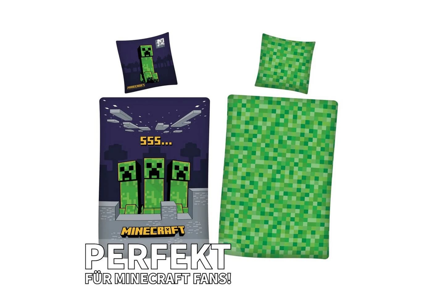 AY!Max Kinderbettwäsche Minecraft Wende Set 2 tlg. Bunt - Bild 5