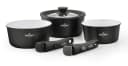 Swiss-Haus Topf-Set 6-tlg. Schwarz Aluminium Antihaft Induktion Bild 2