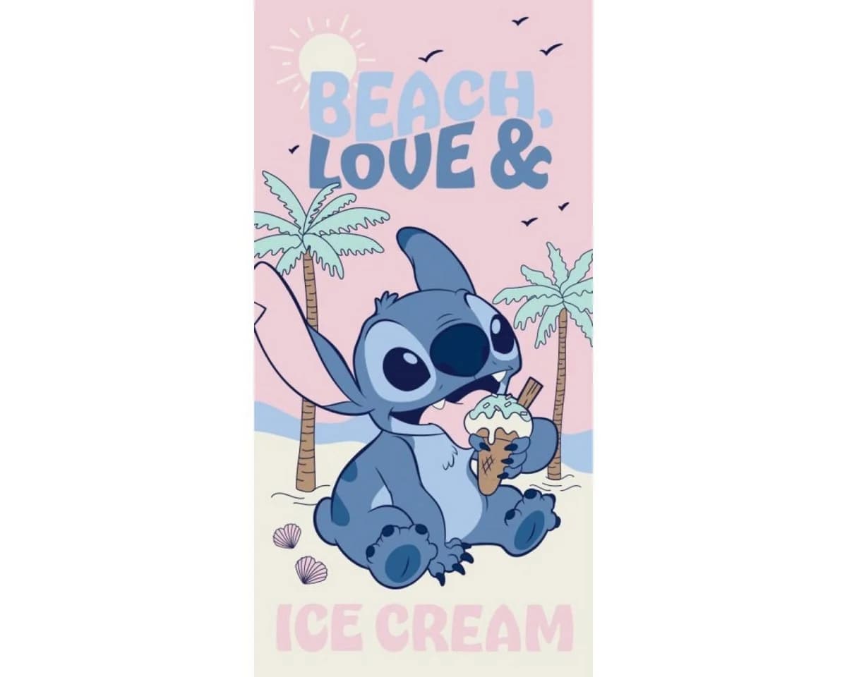 Lilo & Stitch Strandtuch Rosa 70x140 cm - Bild 2