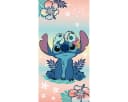 Lilo & Stitch Strandtuch Badetuch Rosa 70 × 140 cm leicht und schnelltrocknend Bild 2
