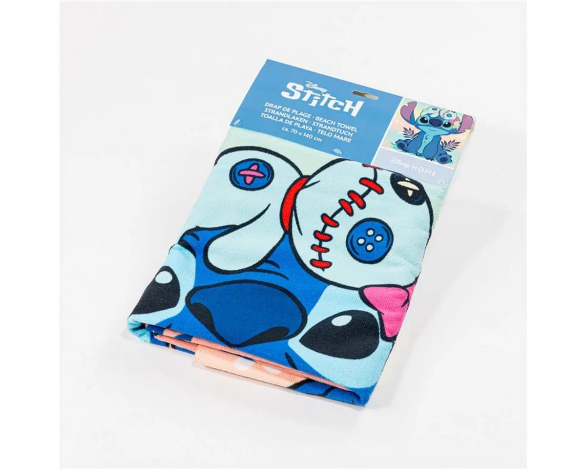 Lilo & Stitch Strandtuch Badetuch Rosa 70 × 140 cm leicht und schnelltrocknend - Bild 4