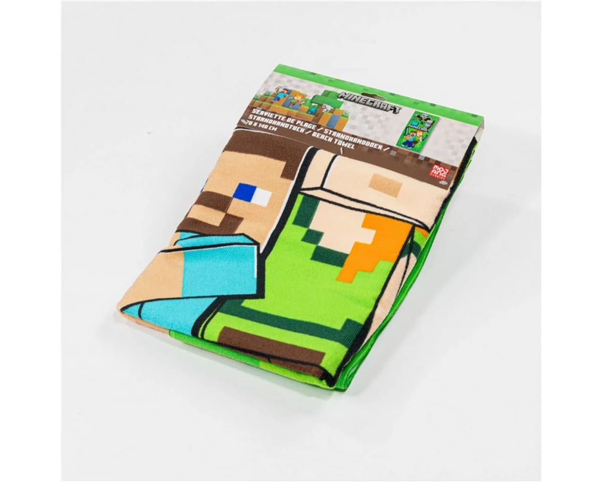Minecraft Strandtuch Mehrfarbig 70x140 cm - Bild 3