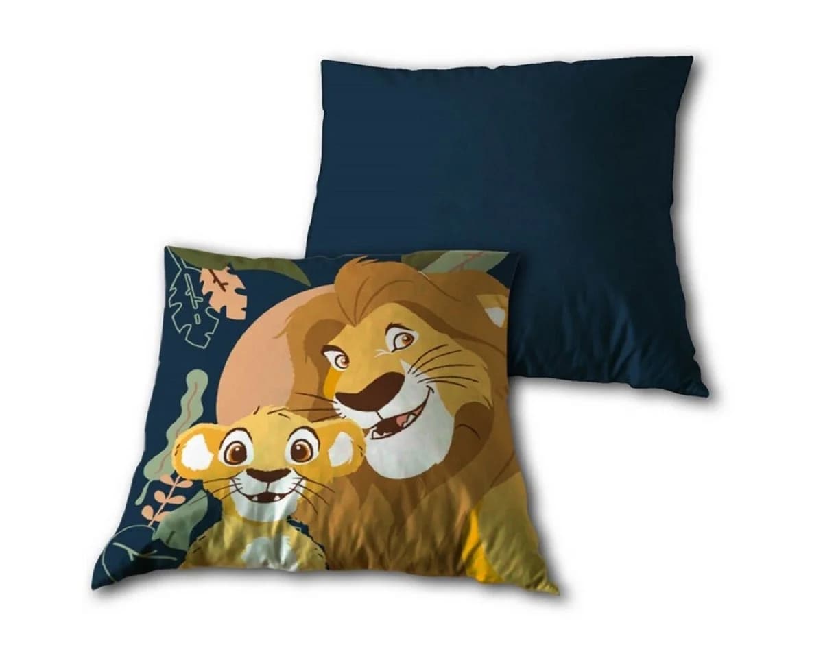 Disney The Lion King Dekokissen Velboa 35x35 cm Mehrfarbig
