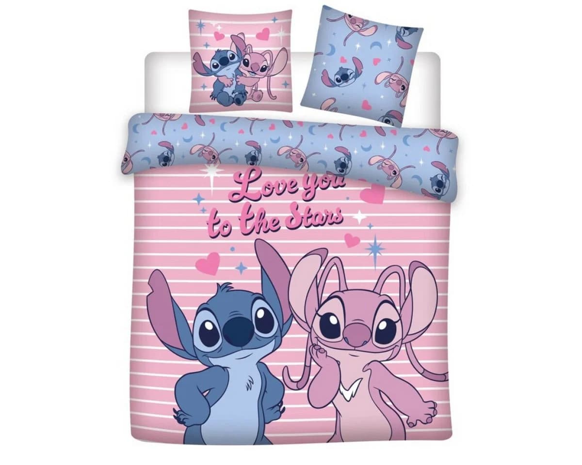 Disney Bettwäsche Stitch Set Kinder Blau Polycotton - Bild 2