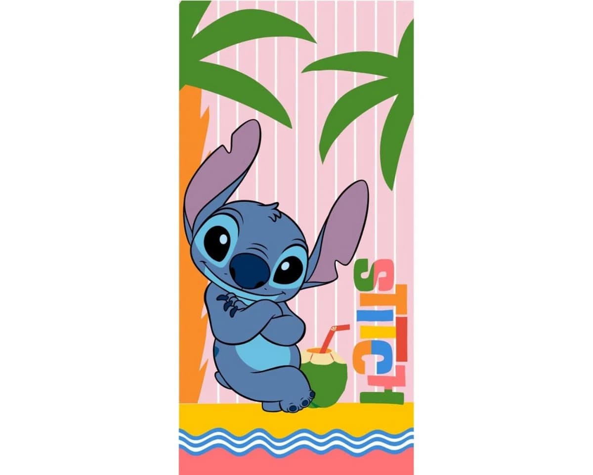 Disney Strandtuch Stitch Kinder Badetuch Blau 70x140 cm