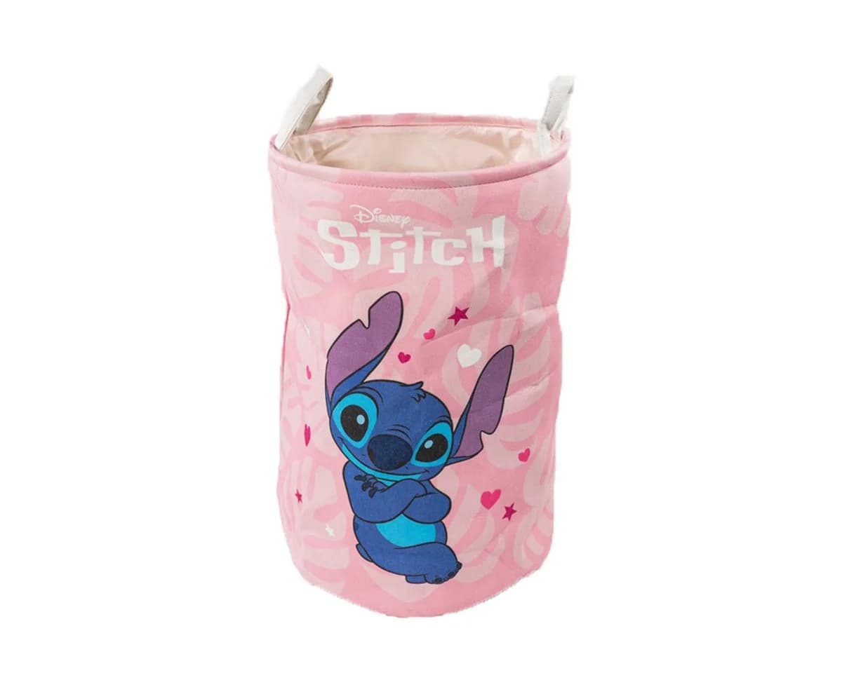 Disney Wäschekorb Stitch Rosa Kinderzimmer Aufbewahrungstasche