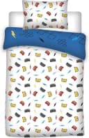 AY!Max Babybettwäsche Set Cars Blau/Rot 100% Baumwolle Bild 1