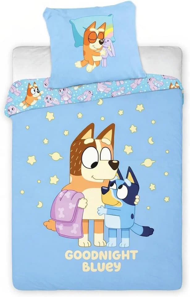AY!Max Babybettwäsche Set Goodnight Blau 100x140 + 40x60 cm 100% Baumwolle - Bild 2