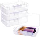 Benecreat Aufbewahrungsbox 4er Set Transparent mit Klappdeckel Bild 2