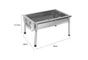 SunJas Tragbarer Klappgrill Edelstahl Campinggrill Bild 1