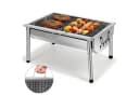 SunJas Tragbarer Klappgrill Edelstahl Campinggrill Bild 2