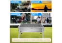 SunJas Tragbarer Klappgrill Edelstahl Campinggrill Bild 5