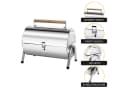 SunJas Klappgrill Edelstahl Holzkohlegrill Campinggrill Bild 1