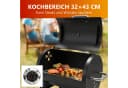 SunJas Holzkohlegrill K-4930 Schwarz mit Thermometer Bild 1
