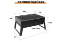 SunJas Klappbarer Holzkohlegrill Edelstahl Tragbarer Campinggrill Bild 4