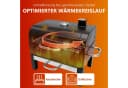 SunJas Tragbarer Holzkohlegrill mit Doppelrost und Thermometer Bild 3
